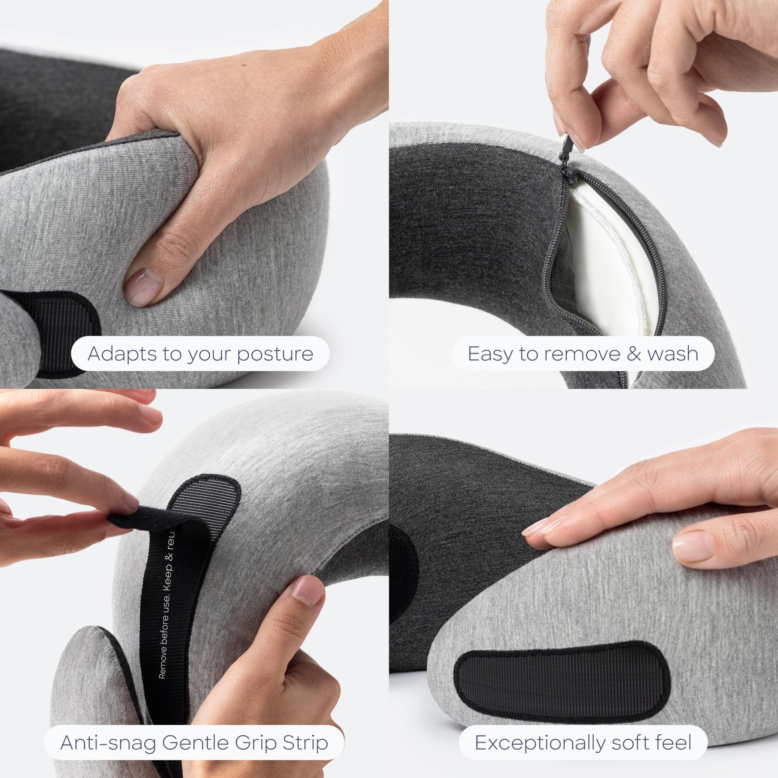 Amazon｜OSTRICHPILLOW GO 形状記憶型旅行用枕で飛行機、自動車 飛行